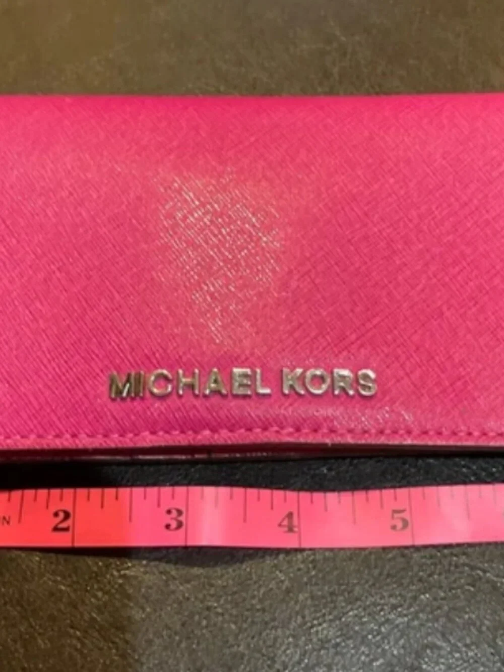Michael Michael Kors Saffiano Leather Continental Barbie Pink Wallet